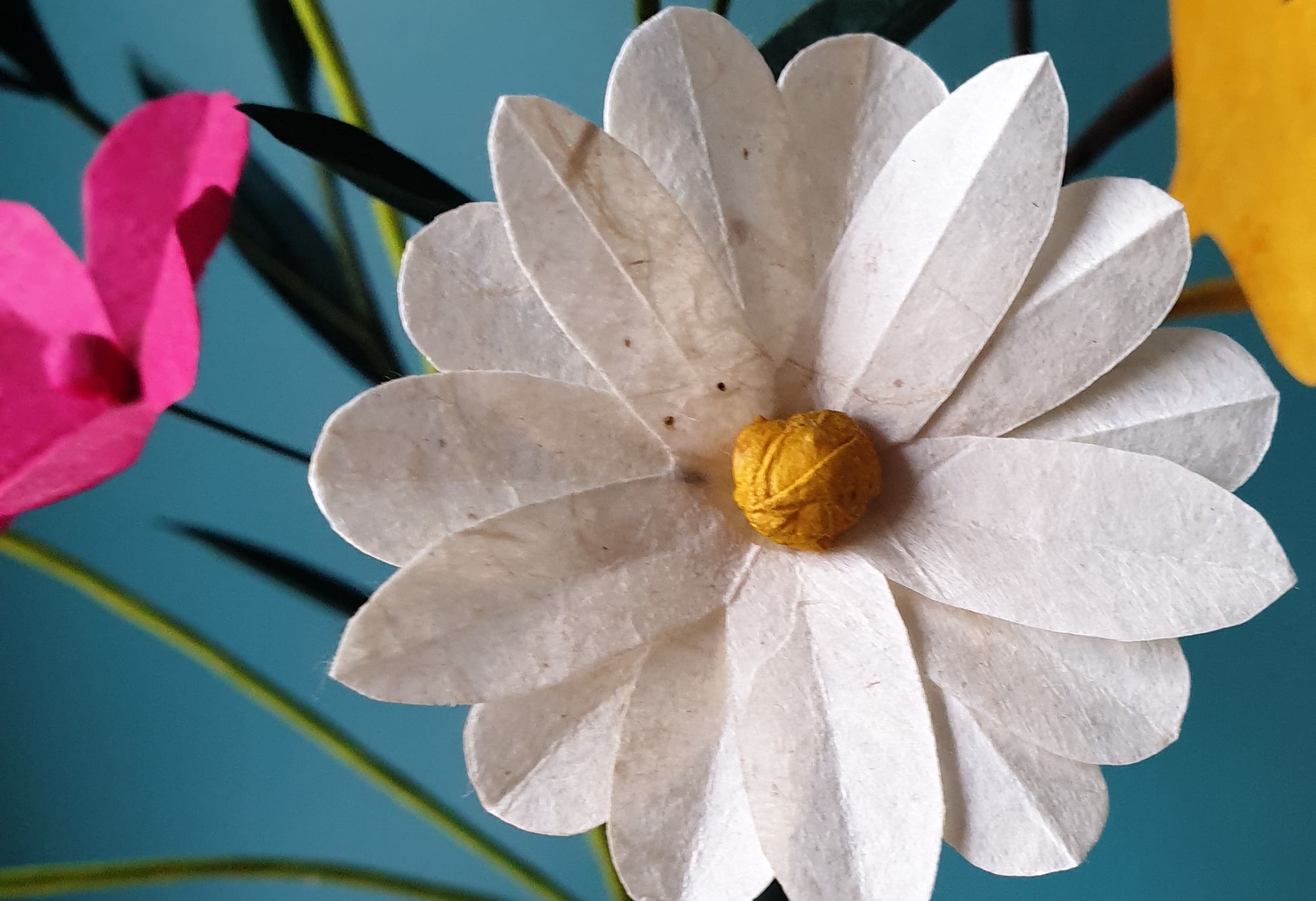 fleurs en papier du Népal