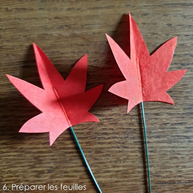 photo étape 5 fleurs tuto érable du Japon