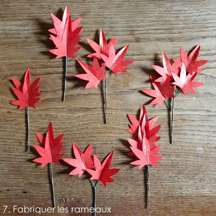 photo étape 6 fleurs tuto érable du Japon