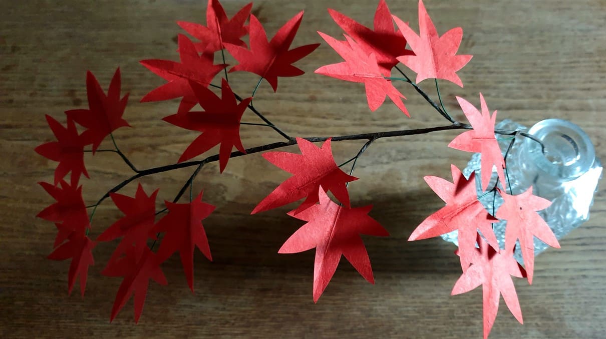 photo étape 9 fleurs tuto érable du Japon