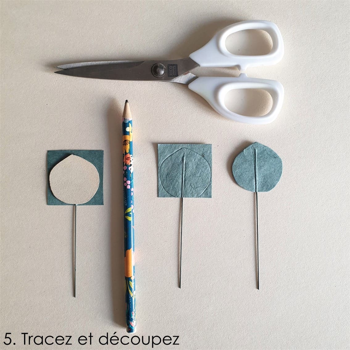 photo étape 5 fleurs tuto eucalyptus