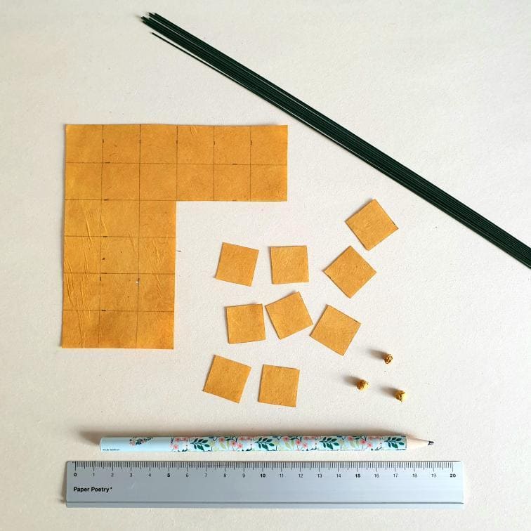 photo étape 1 tuto fleurs de lin