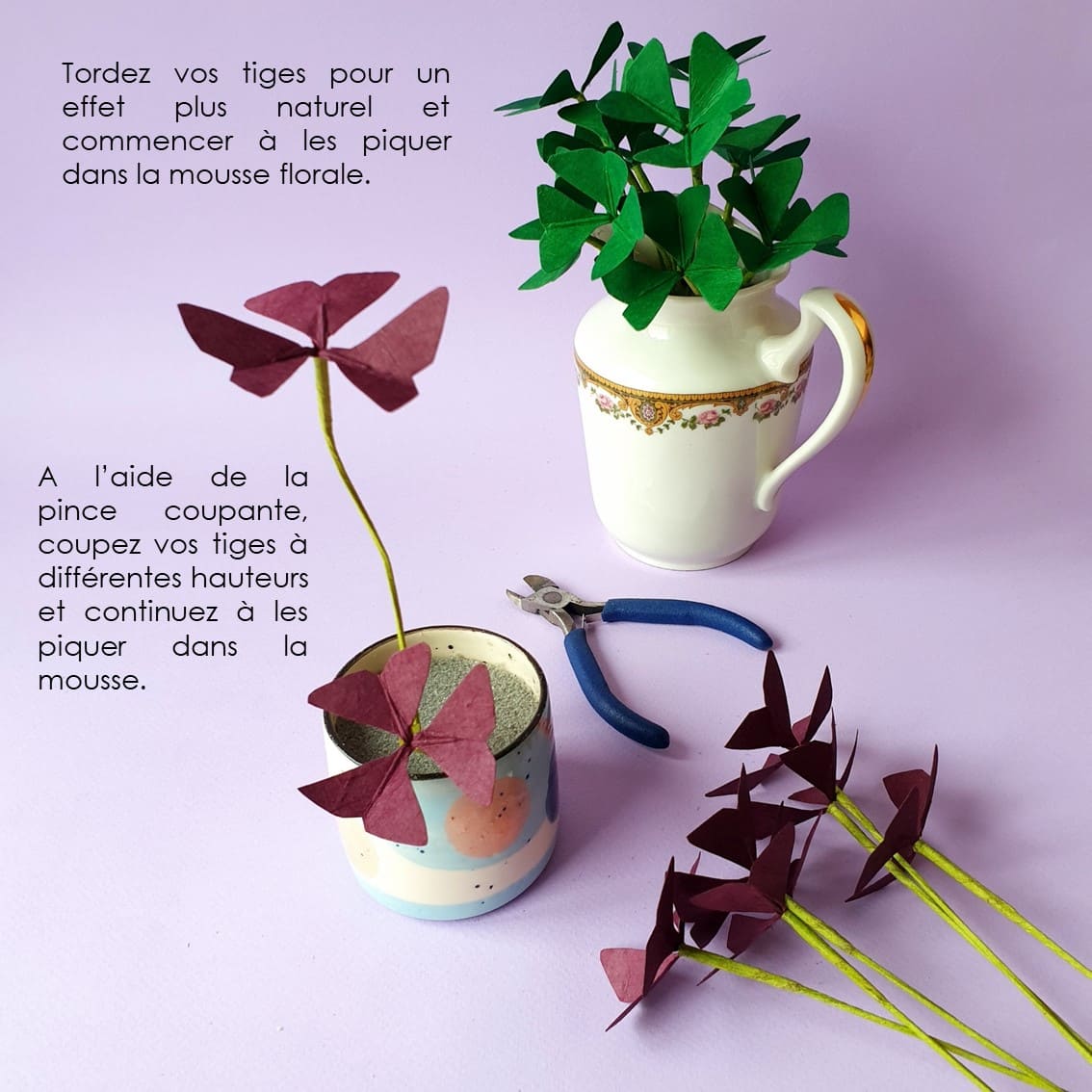 photo étape 15 fleurs tuto oxalis